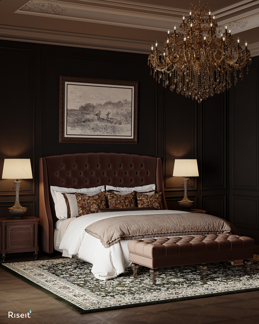 美国经典卧室设计丨巴林丨REEM MEHIA-15