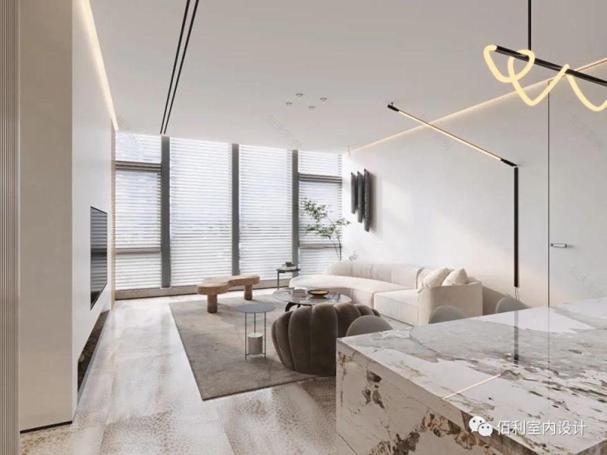 自然向往的自由空间·210㎡海府一号现代简约设计丨佰利室内设计公司-21