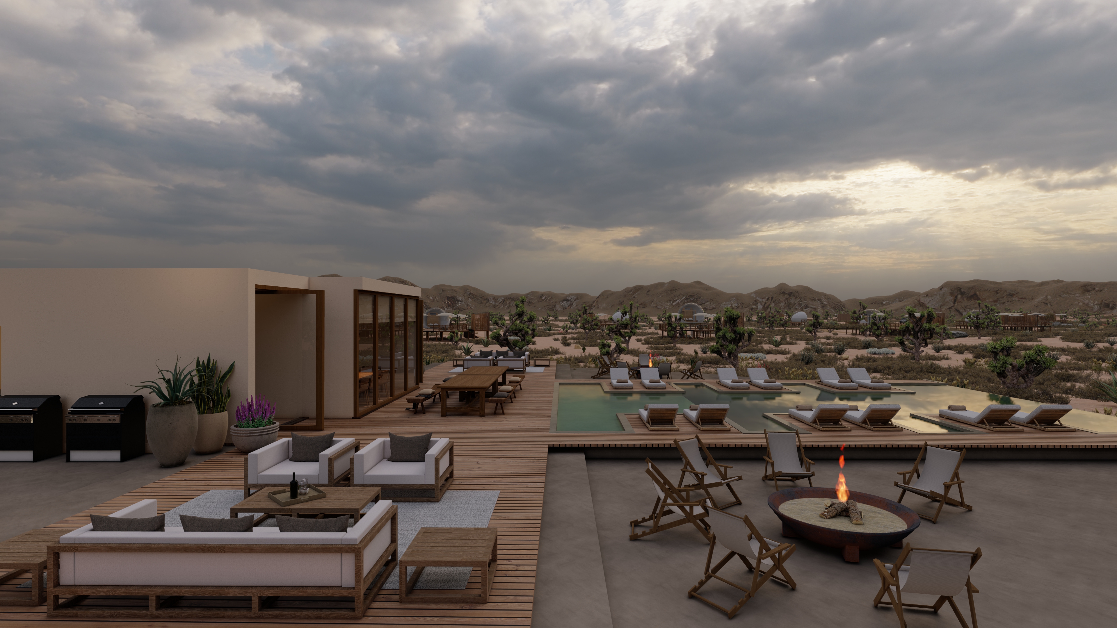 Glamping 概念设计与 3D 渲染丨美国加利福尼亚丨Elisa Felisatti-15