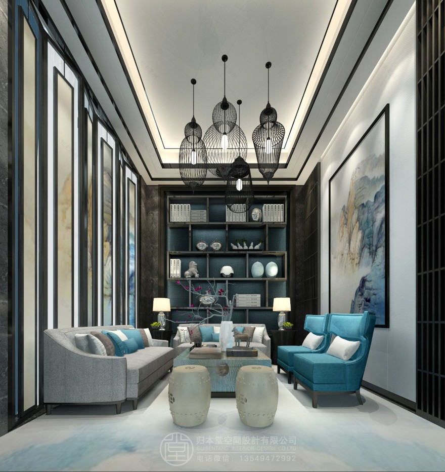 恒大滨江左岸销售部 归本堂空间设计-16