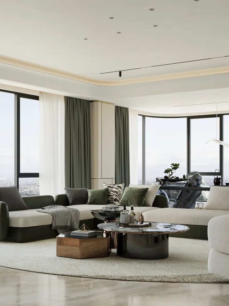 600㎡现代轻奢风丨浏河景苑丨中国湖南丨纵向·空间设计-0