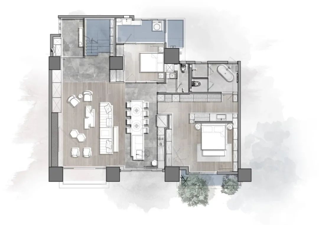 外冷内热的 285㎡共同居所-36