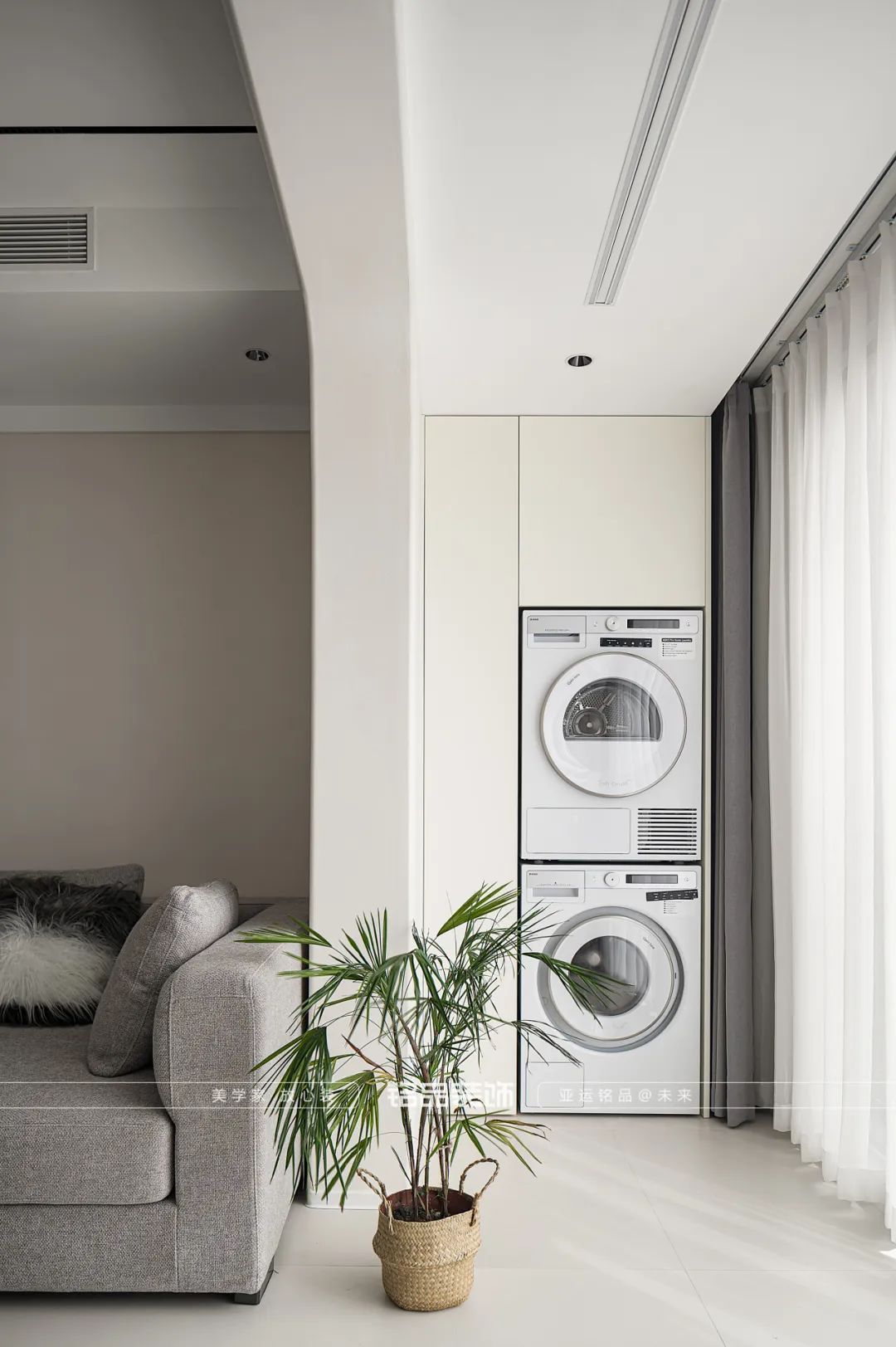 曲江风荷150㎡极简奶油风家居设计丨中国浙江丨铭品装饰-31