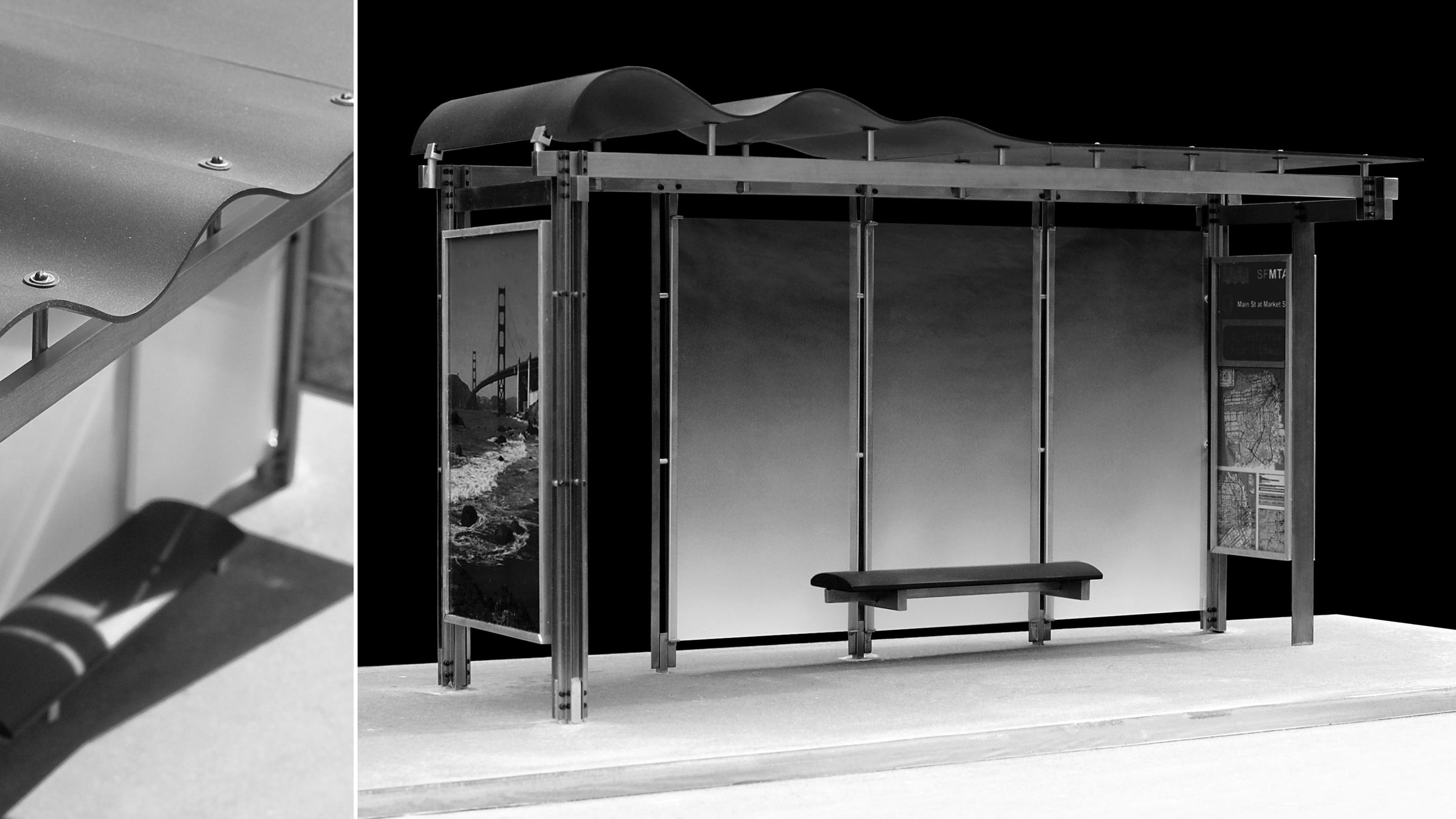 旧金山新一代公交候车亭设计丨美国丨Lundberg Design-8