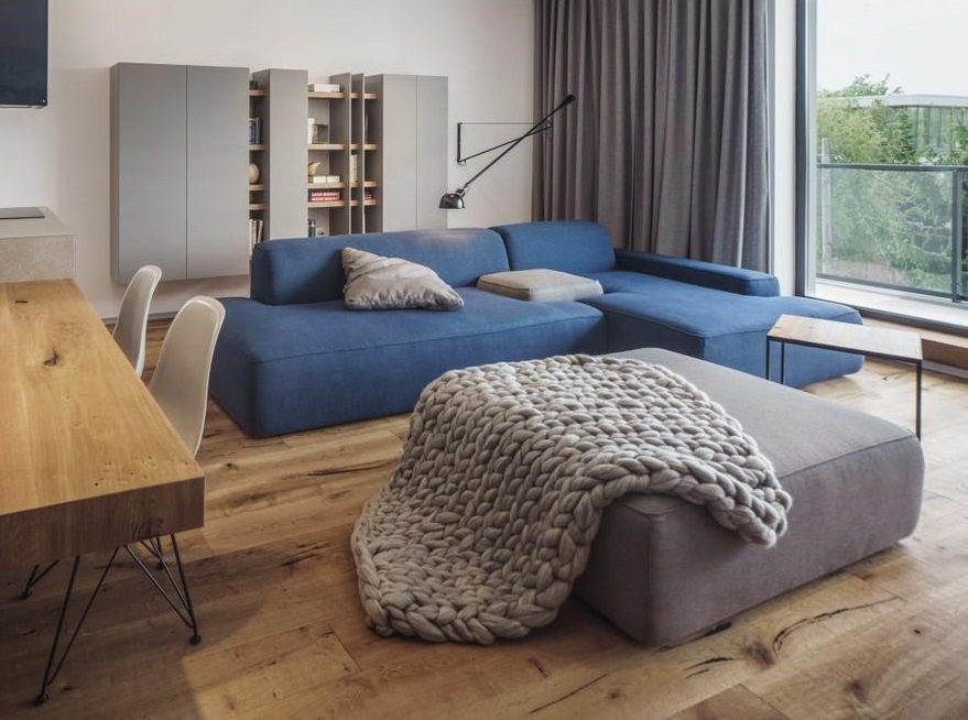 Elegant Interior With Industrial Elements: RS Apartment by Studio 1408-0