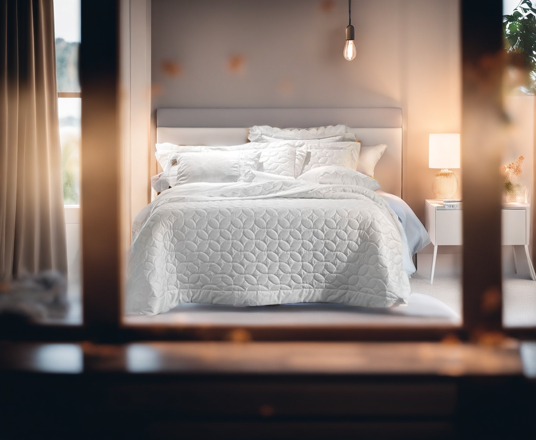 Altenburg 床品套装在不同卧室设计中的应用丨使用人工智能创建-6