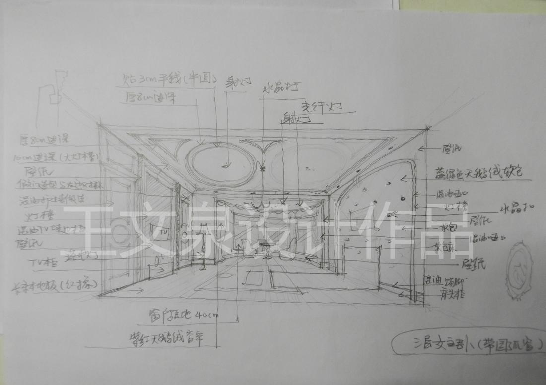 
法式欧式新中式别墅设计作品王文泉13 -21