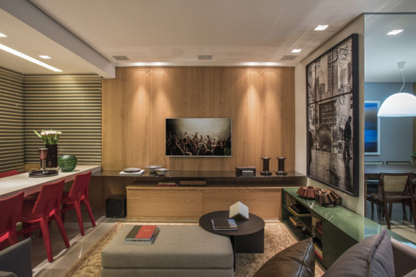 L型客厅现代装饰案例丨Nara Cunha-16