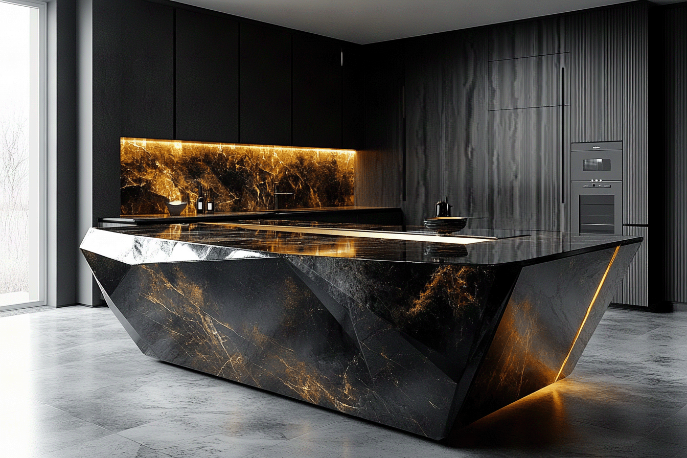 Extraordinary Bespoke Kitchen Islands by AICI-118