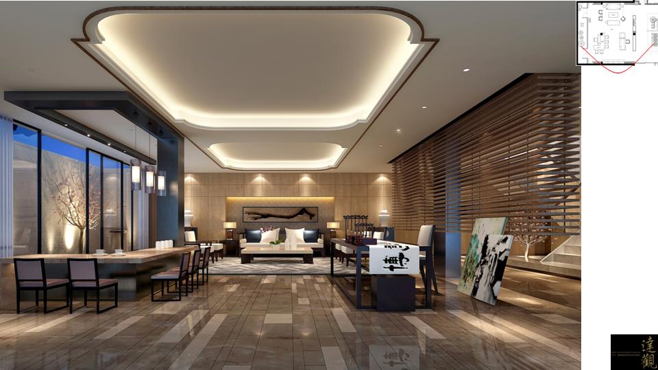 达观 中信青浦朱家角別墅样板房设计方案施工图纸-1