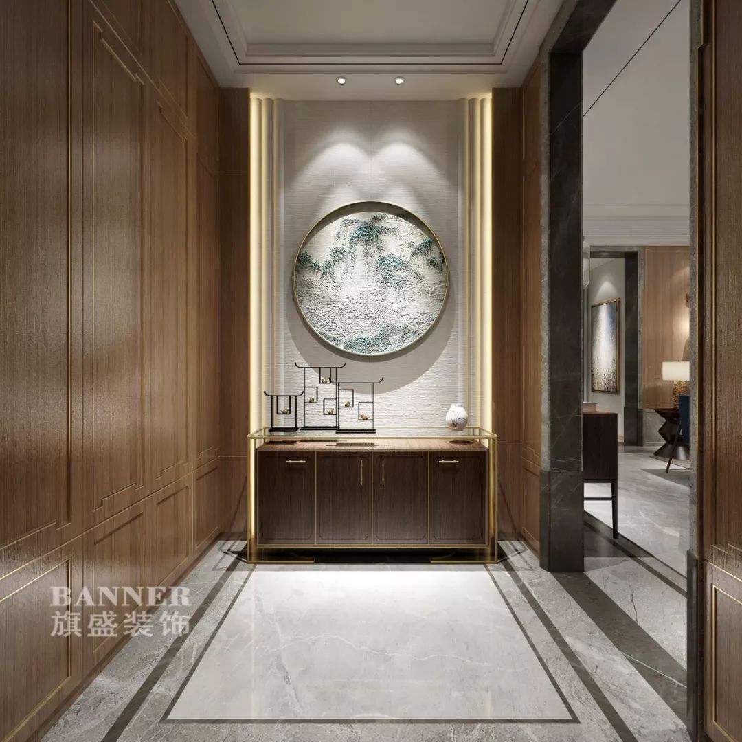 藏山水于室，借自然于形 | 西安绿地简中式家居设计-7