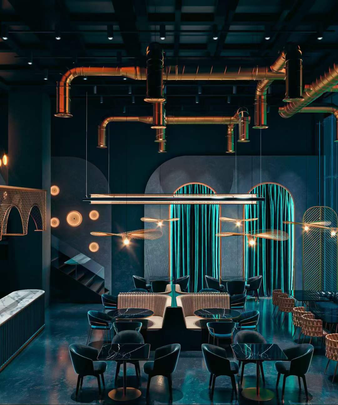 酒吧 ​喝酒与餐饮一体 高端大气 ​-4