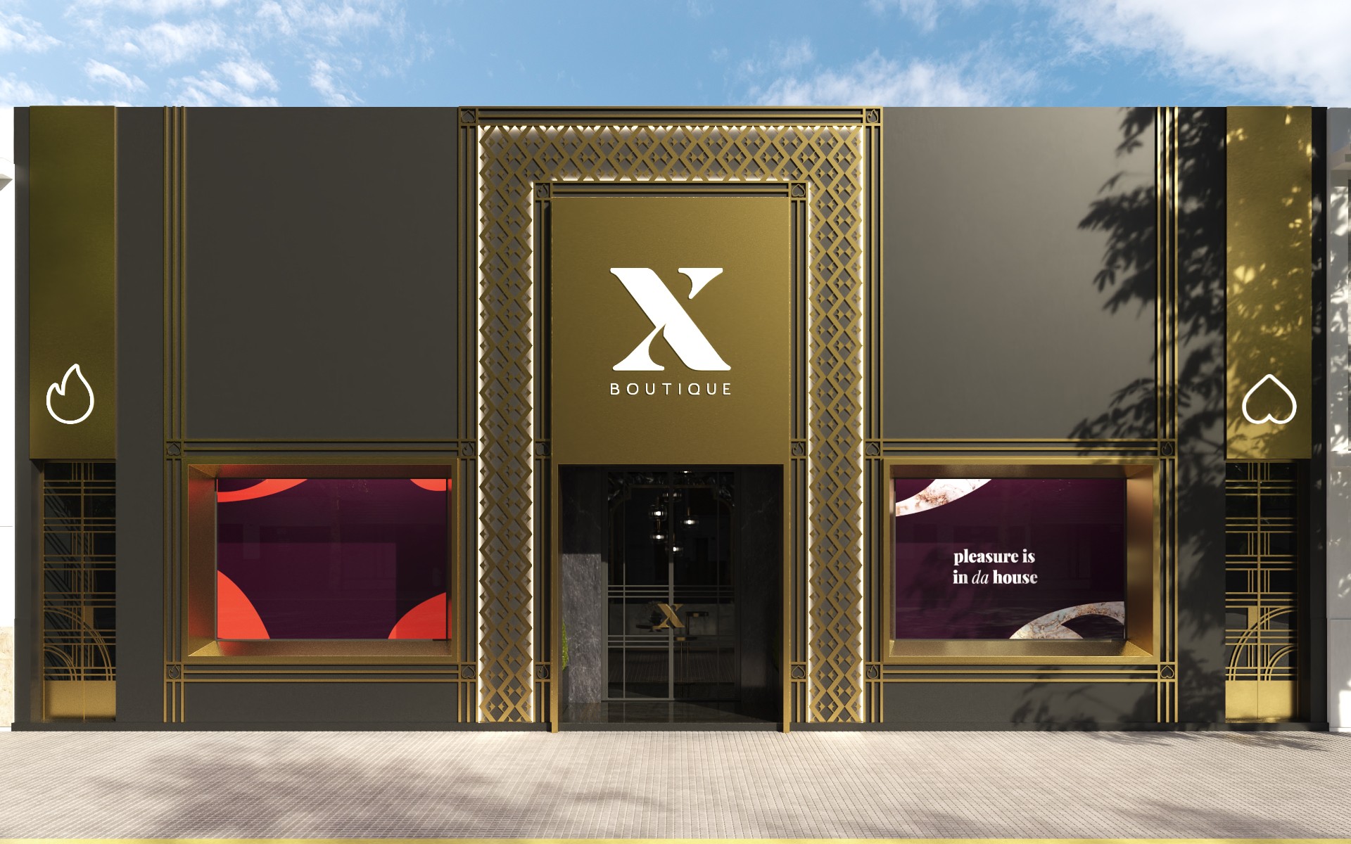 X Boutique 浪漫内衣店设计-6