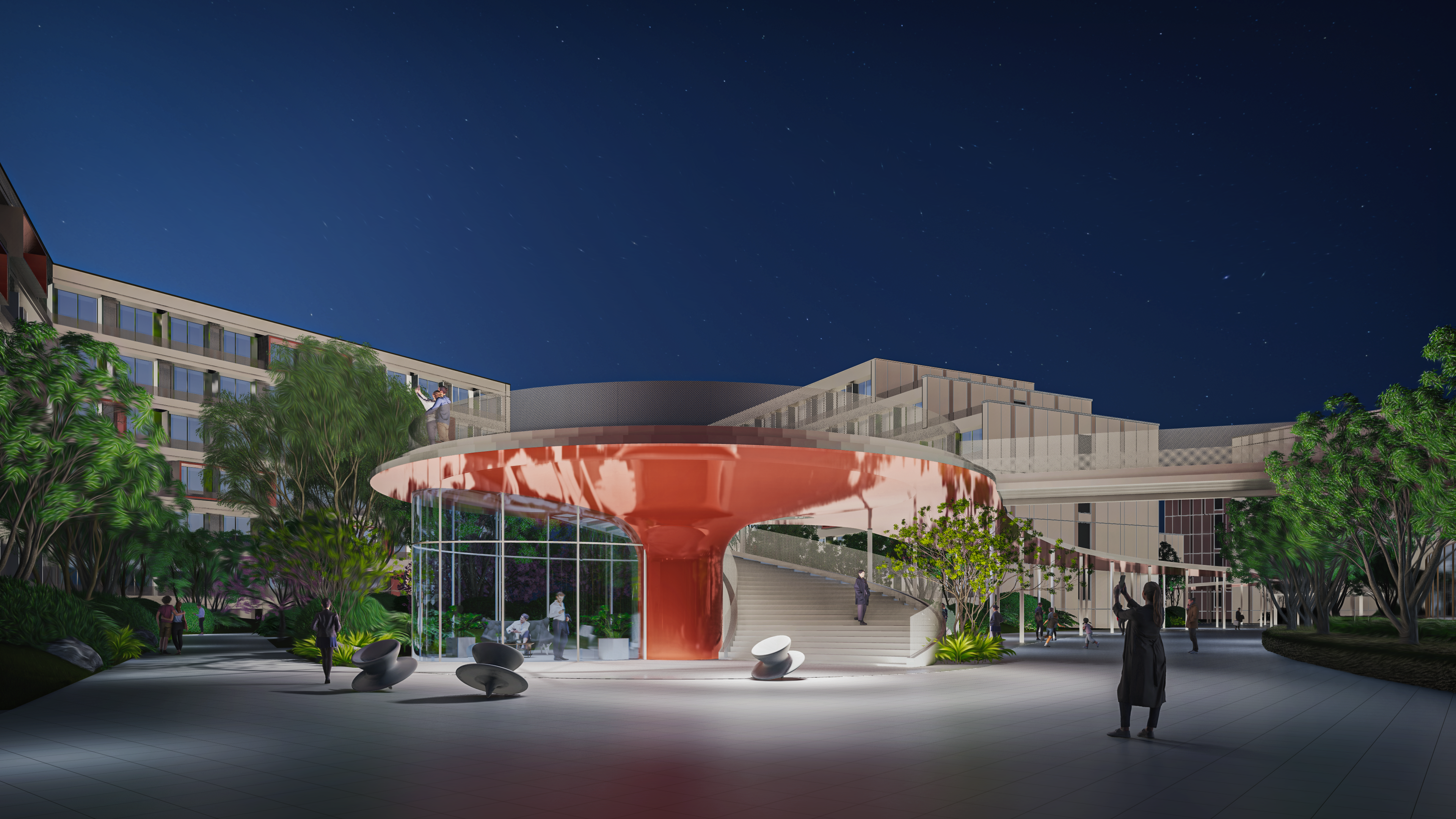 校园景观 lumion 渲染-0