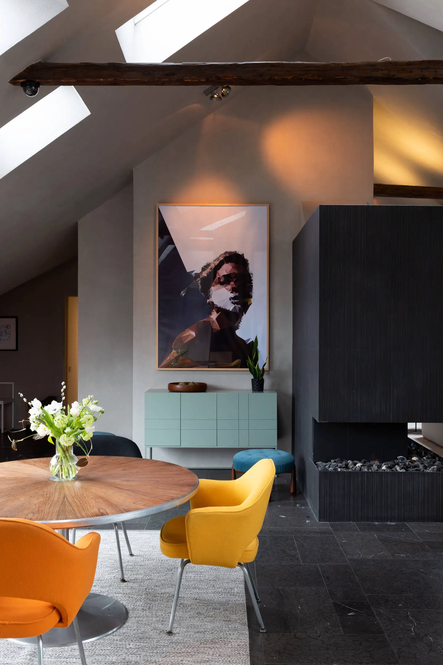 "瑞典 19 世纪建筑的彩色设计 loft"-9