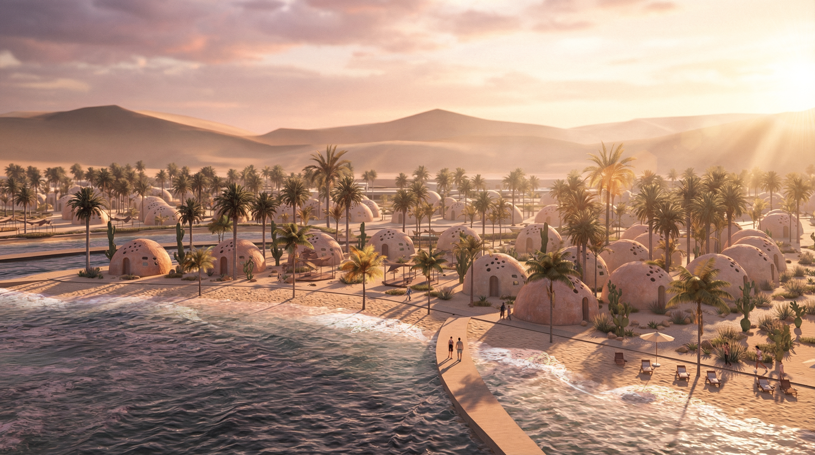 Touristic Village Rendering（旅游村渲染）-0