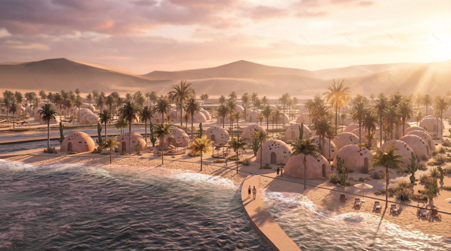 Touristic Village Rendering(旅游村渲染)-0