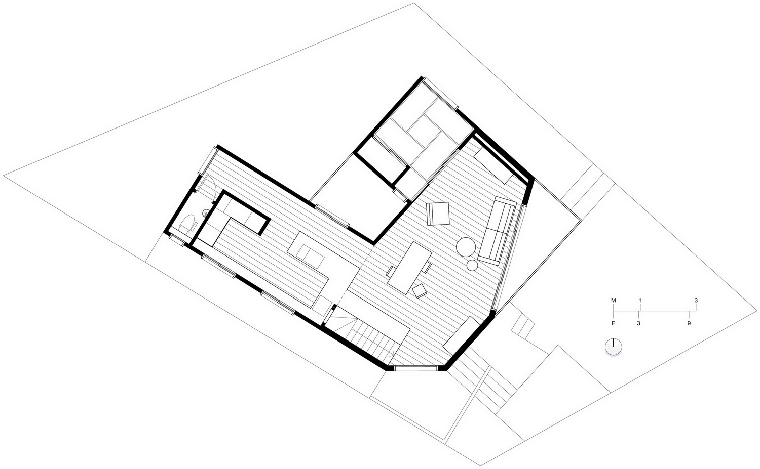 日本宝冢 Nomura24 别墅——白色木质结构与多边形空间之美-35