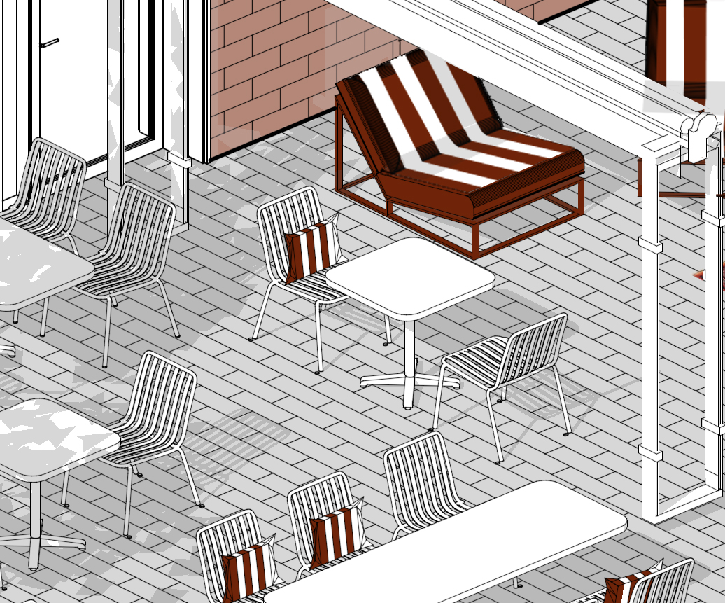 3D схемы для ресторана, дизайн интерьера-2