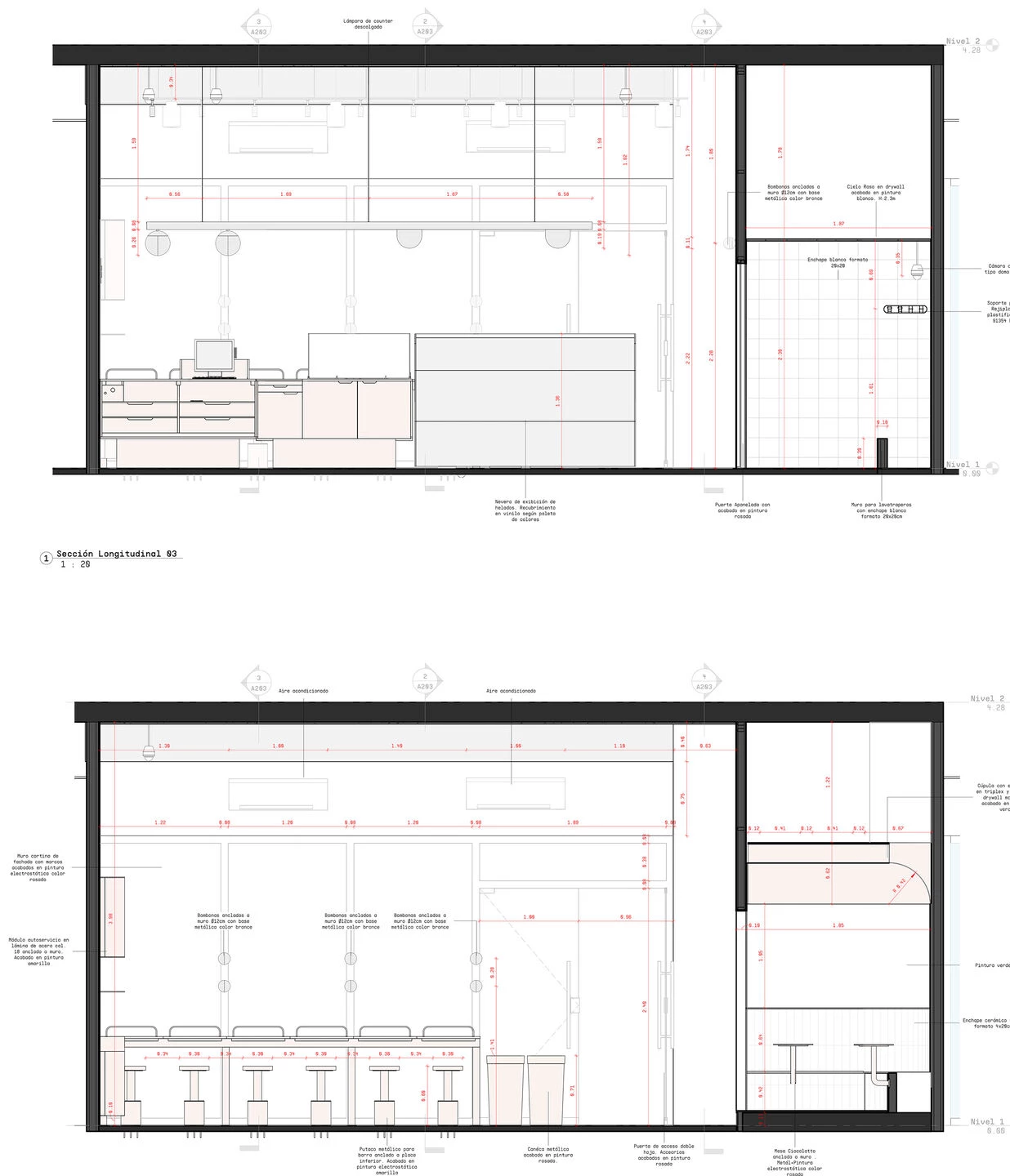 CIOCOLATTO Plaza del Parque 冰淇淋店丨哥伦比亚丨Estudio Chávarro-38