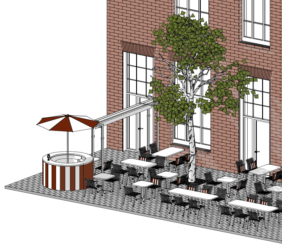 3D схемы для ресторана, дизайн интерьера-10