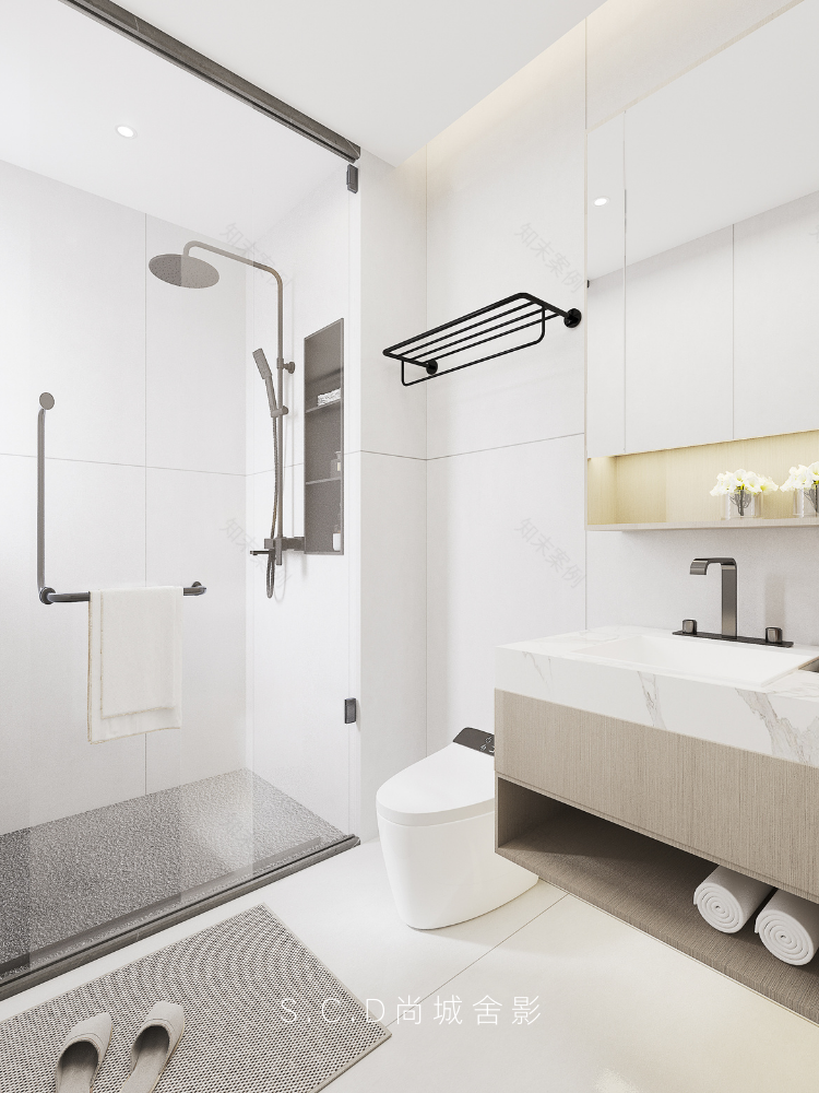 新丰·壹号院 138㎡纯白之家丨尚城舍影建筑装饰设计-47