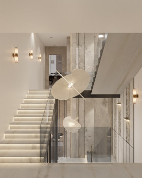 豪华大厅楼梯丨manzilli.studio