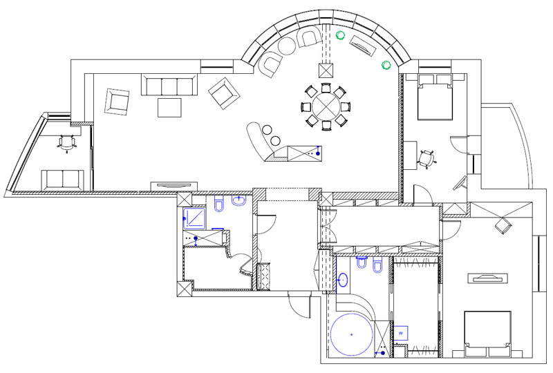 莫斯科列宁斯基大街4室公寓设计丨俄罗斯莫斯科丨室内设计工作室“Studio.one”-18