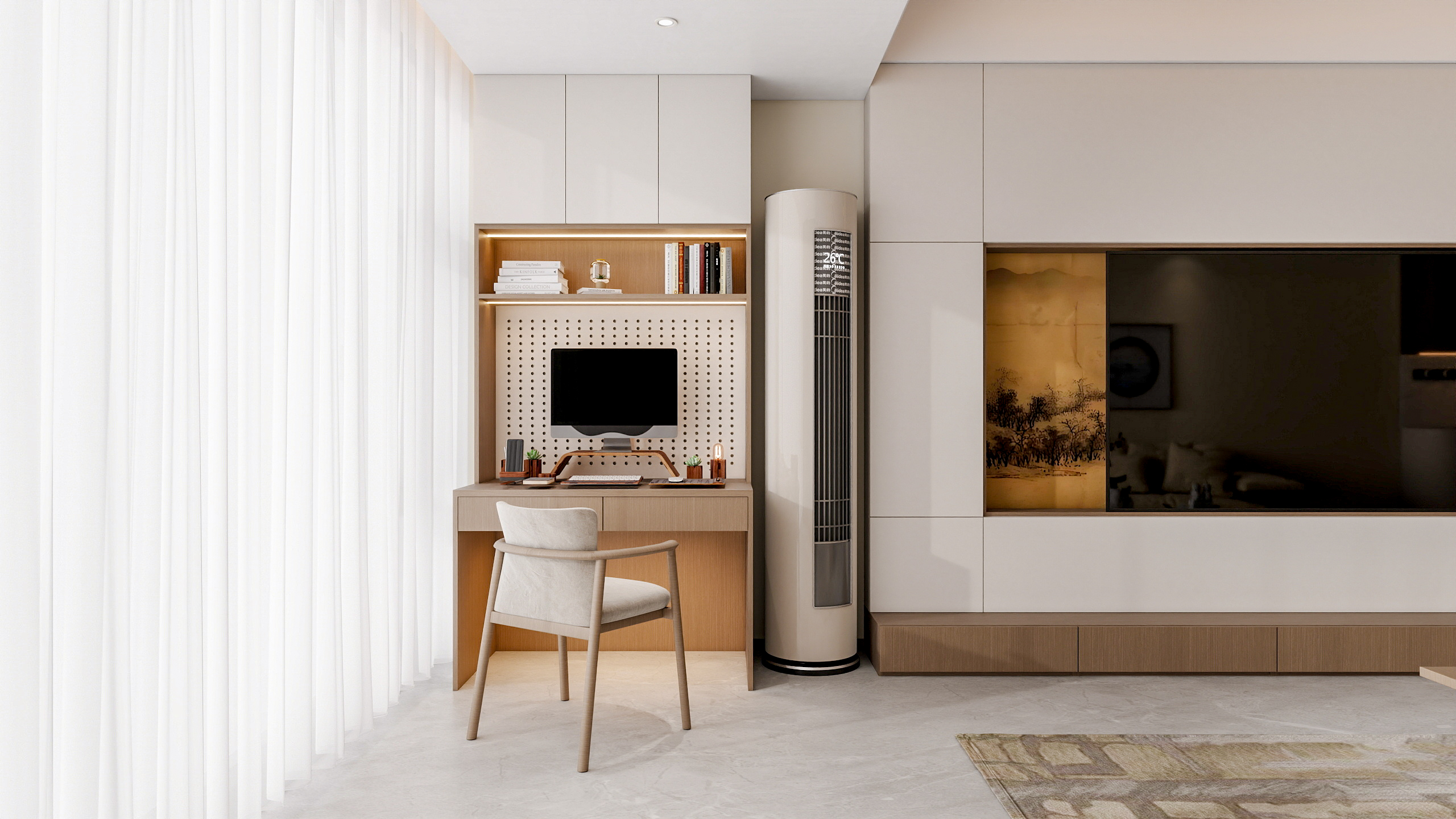 四川岳池香水湾（116平方简约中式三居室）-7