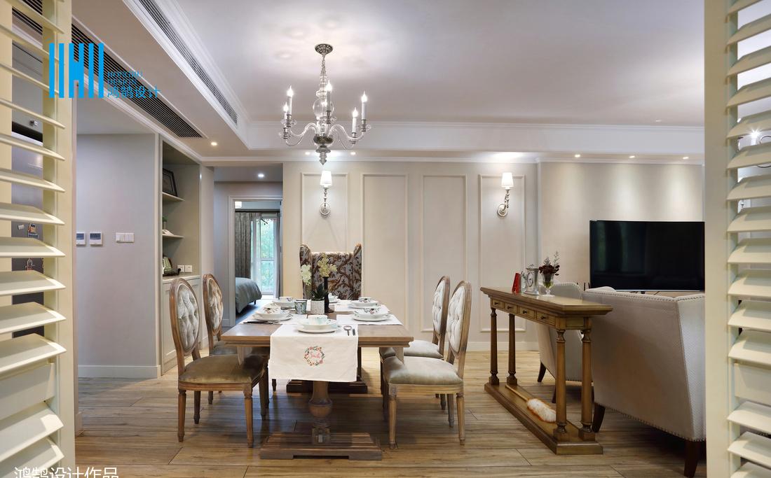 鸿鹄设计丨平层美式混搭 | 飞行员家庭的轻松自然生活-6