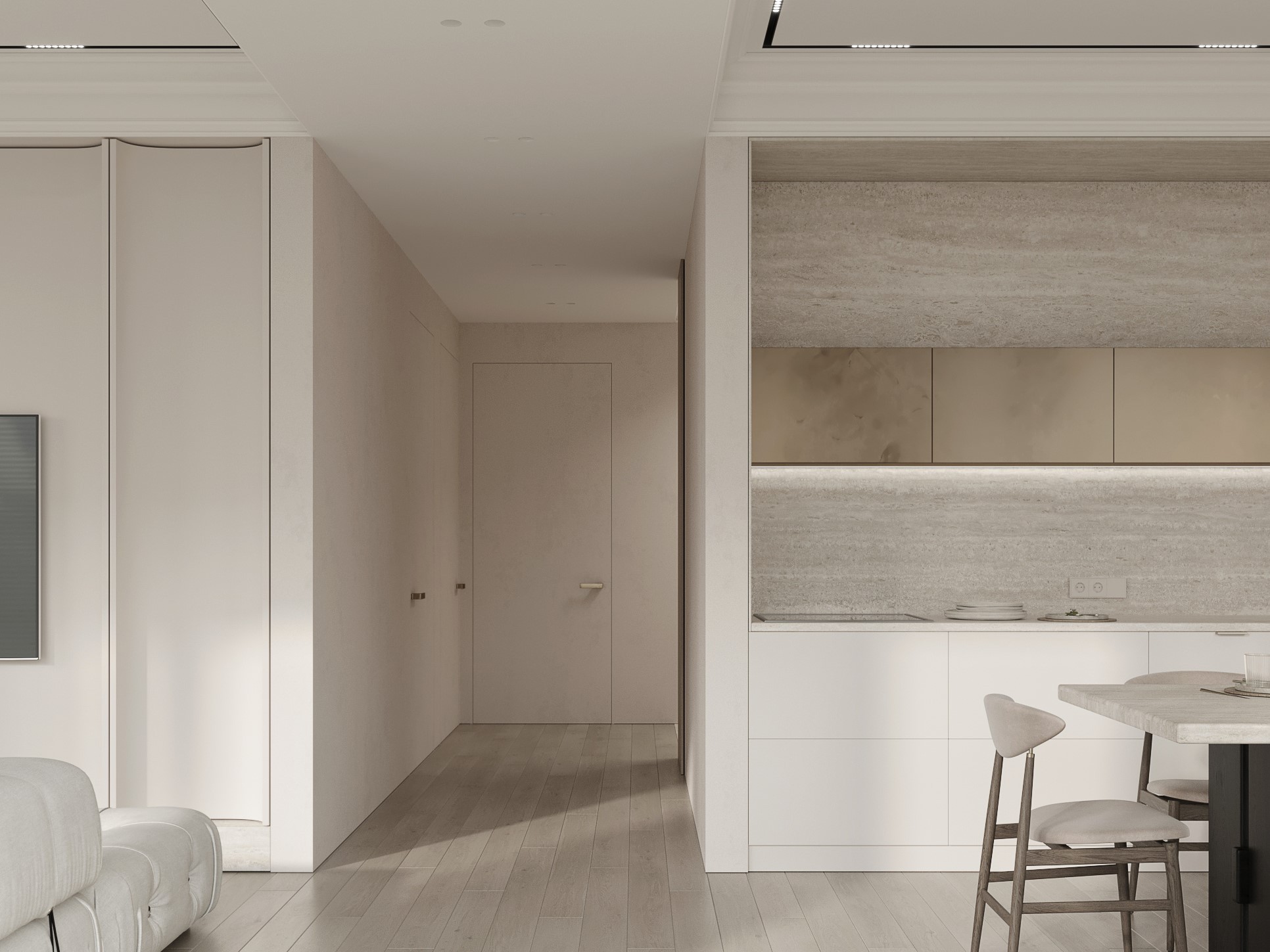 110㎡浅色系住宅设计 让简约更有格调！-0