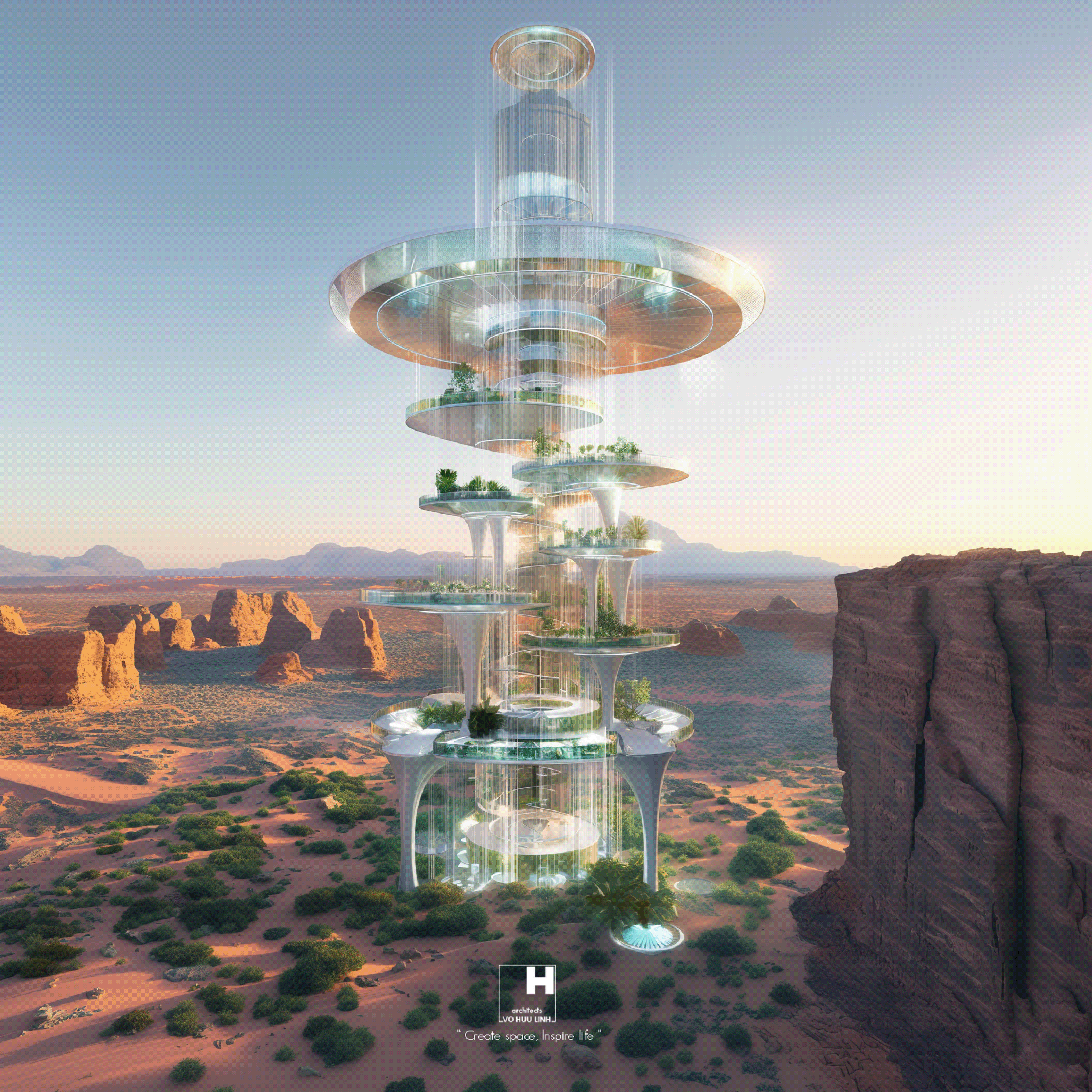 迪拜观察塔丨阿联酋迪拜丨Vo Huu Linh Architects-16