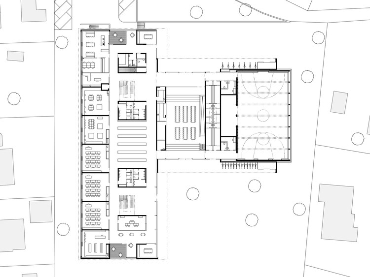 埃德拉赫小学 | 木构集群教育的典范-10
