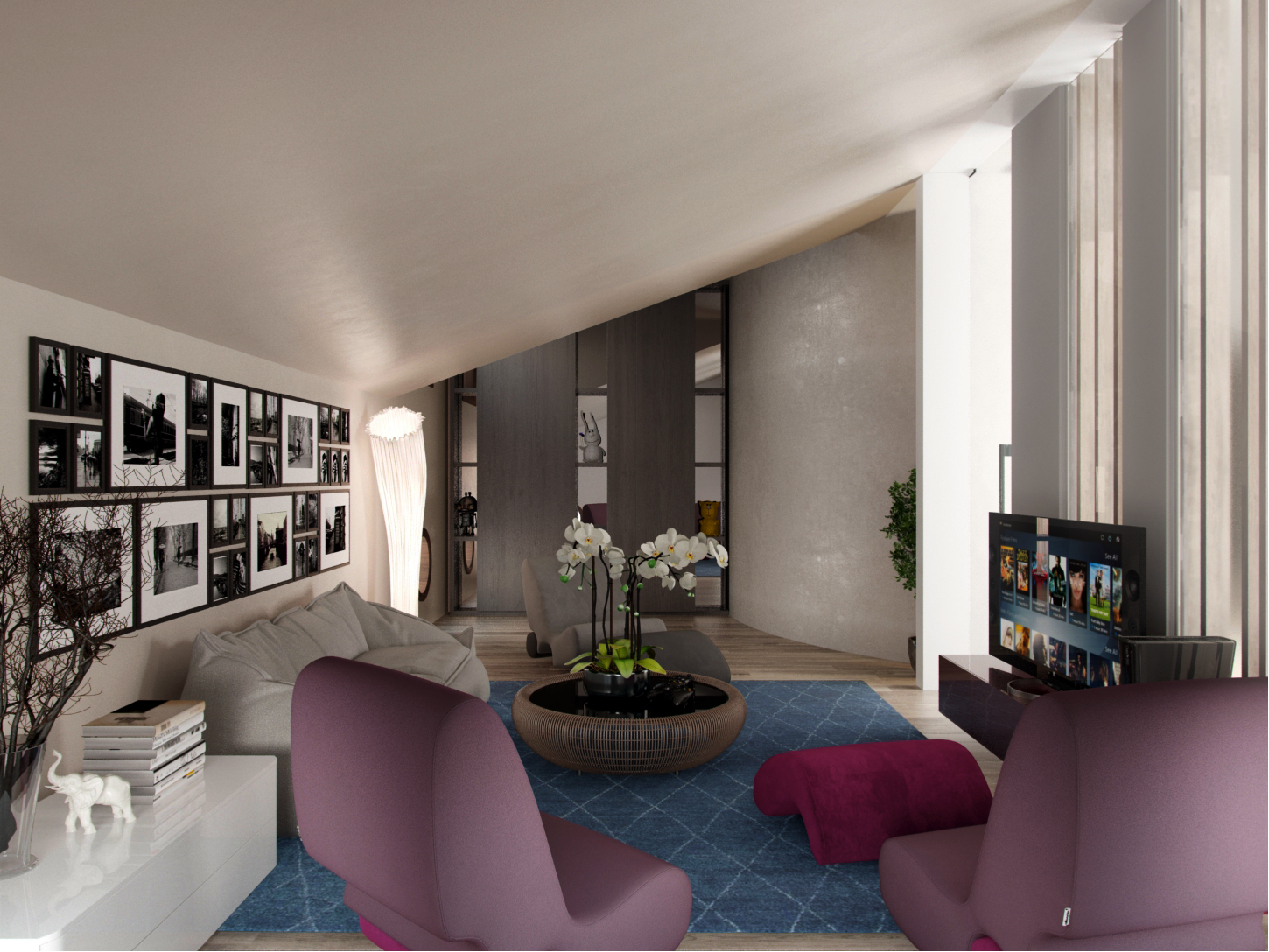 The interiors of the country residence of 1000 m  in Tbilisi Alexandra Fedorova-6