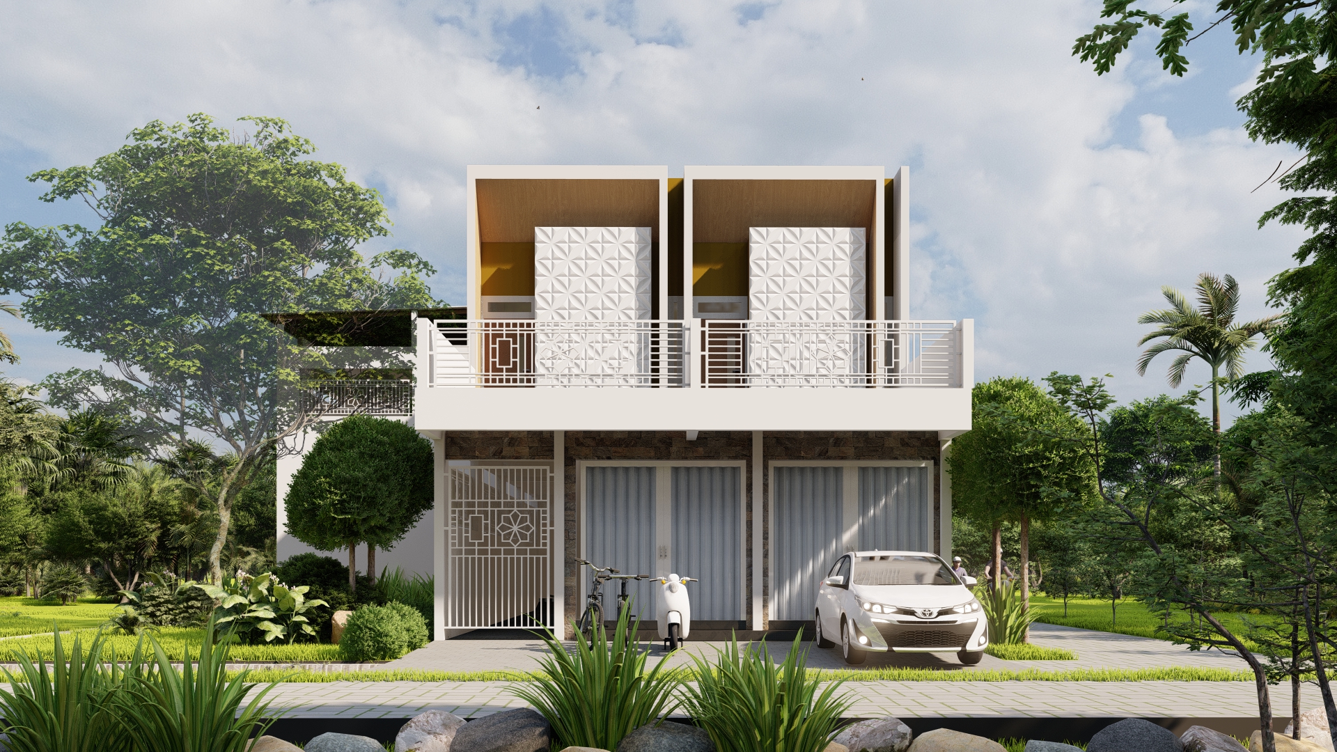 Design of rental houses and shophouses at Sidoarjo-2