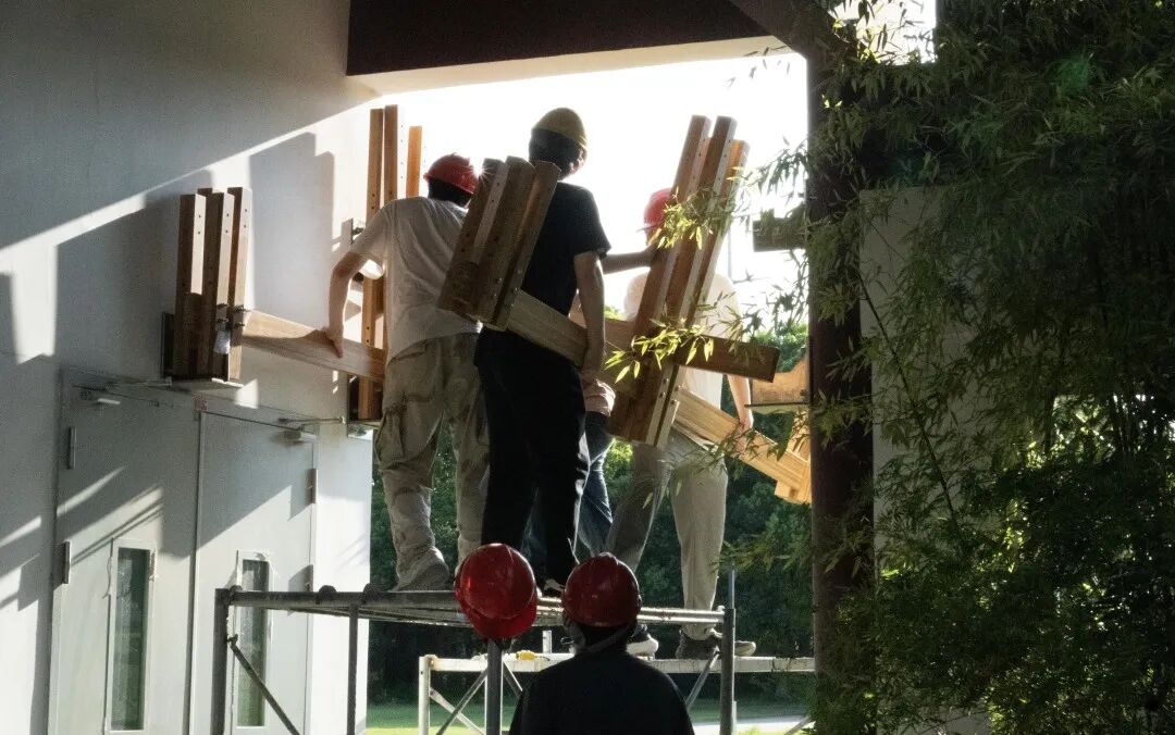 建城实践|2025年暑期工业竹搭建工作营浦口校区实验工坊自建活动成果展示-60