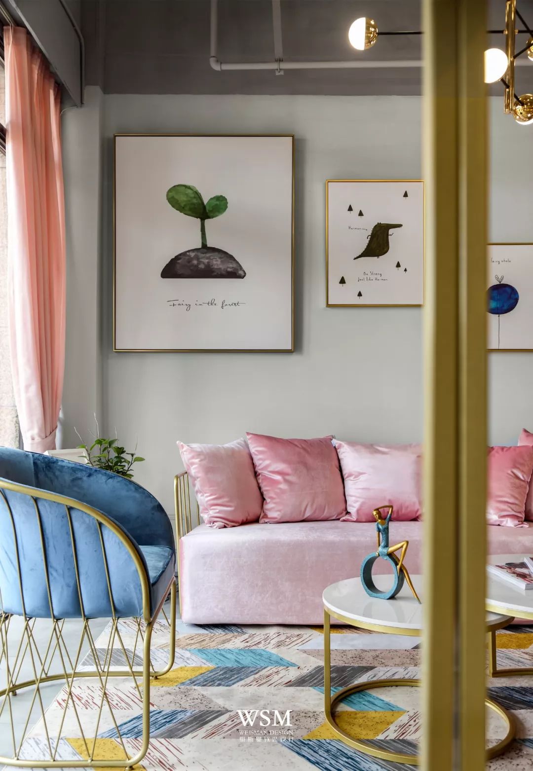 粉色梦幻美容院,打造独特轻奢空间-27