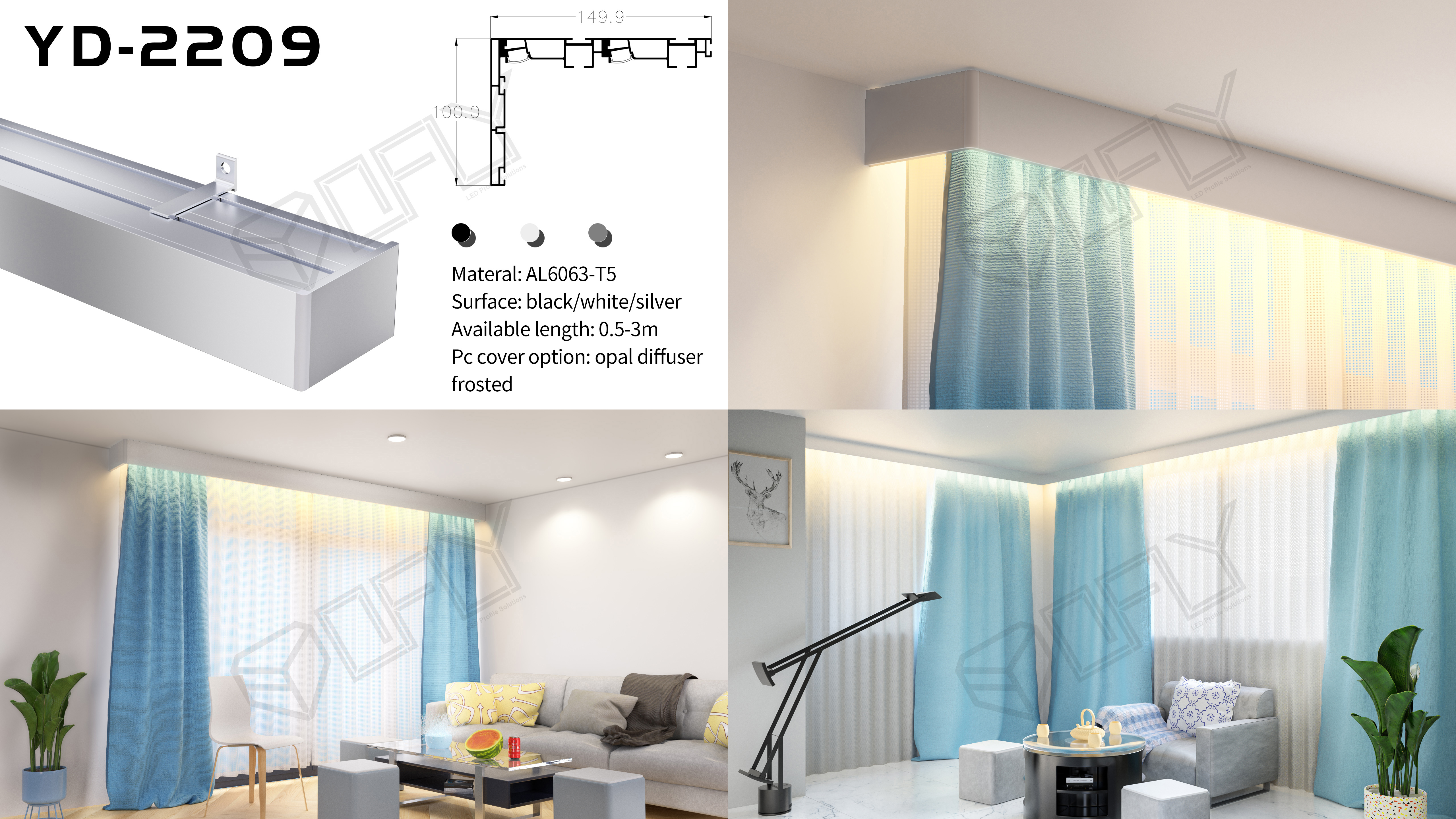 2022 New Design of Aluminum LED Profile-3