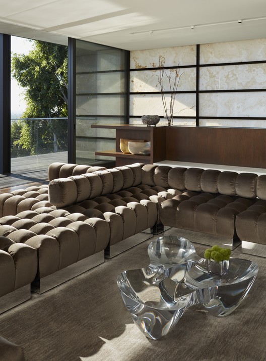 加州山坡上的现代绿色住宅-20