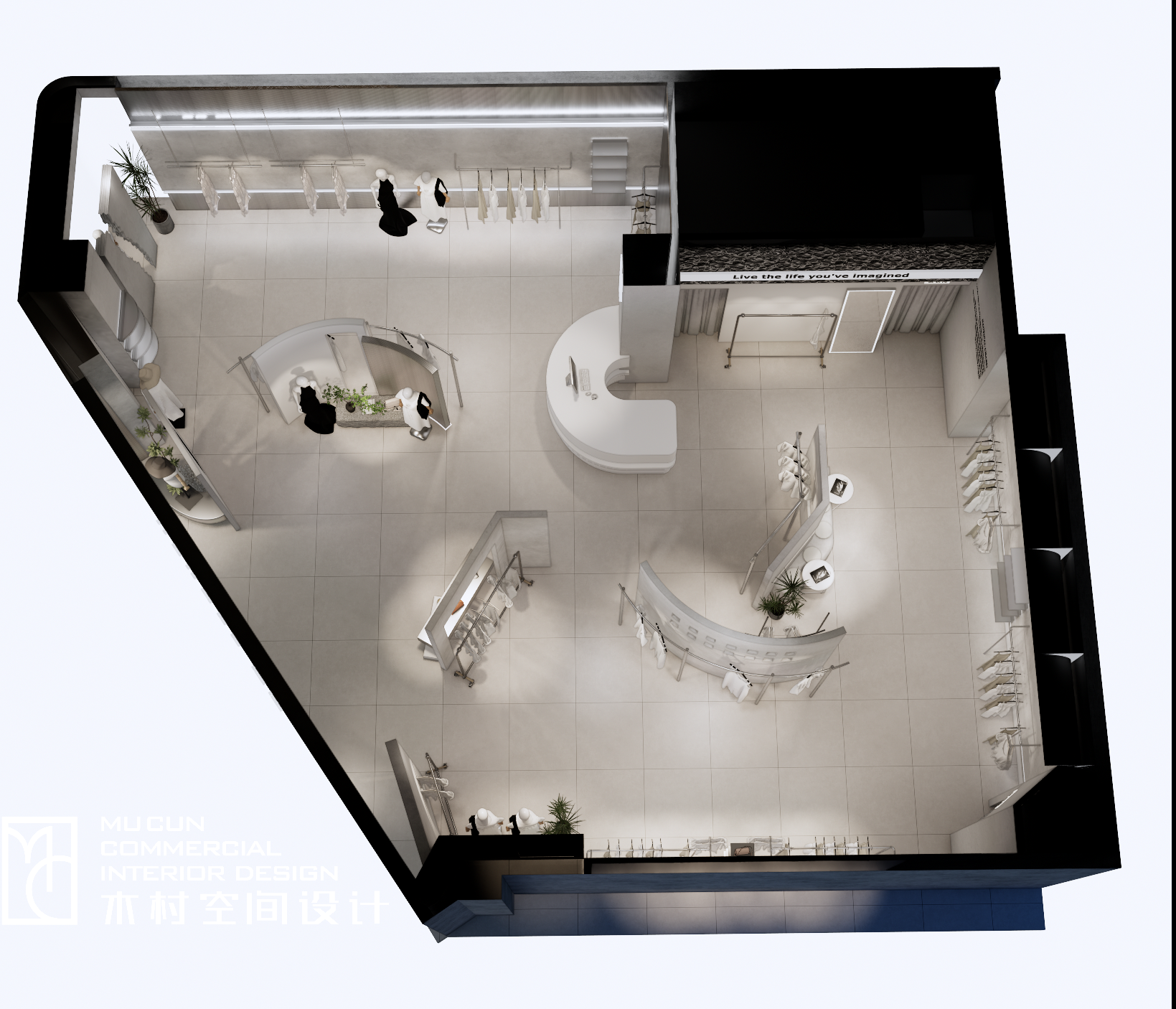 现代简约服装店设计丨中国苏州丨木村空间美学（江苏木村建筑装饰设计有限公司）-8