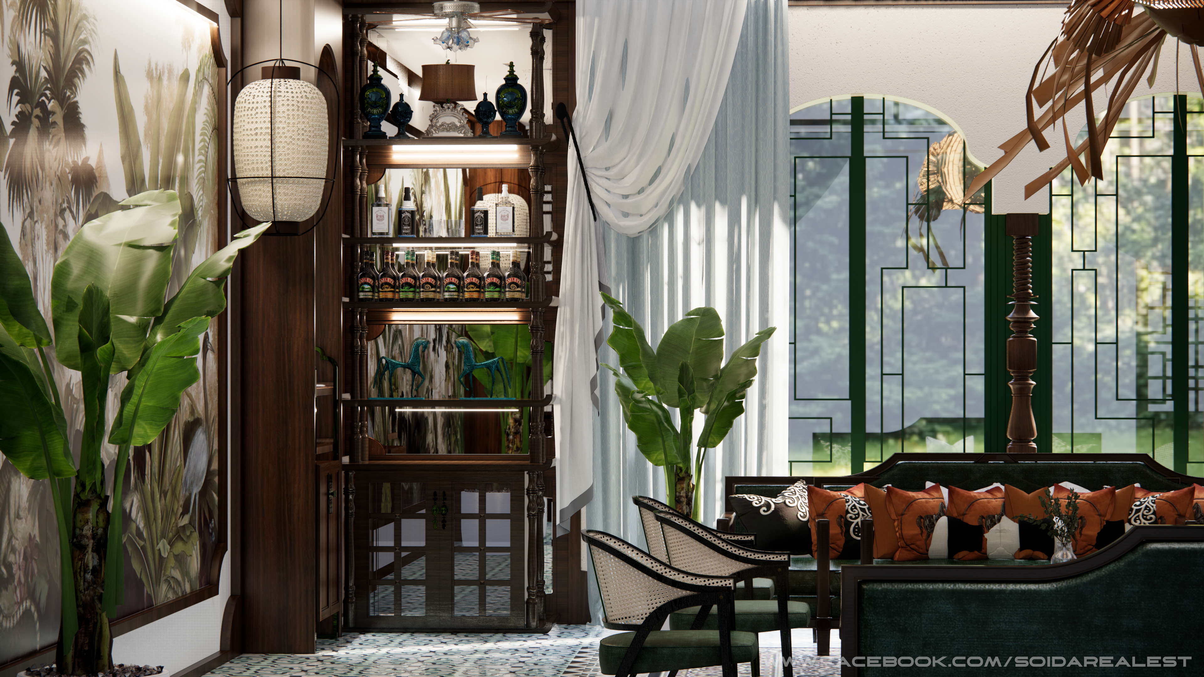 INDOCHINE ARCHITECTURAL STYLE | LIVINGROOM-18