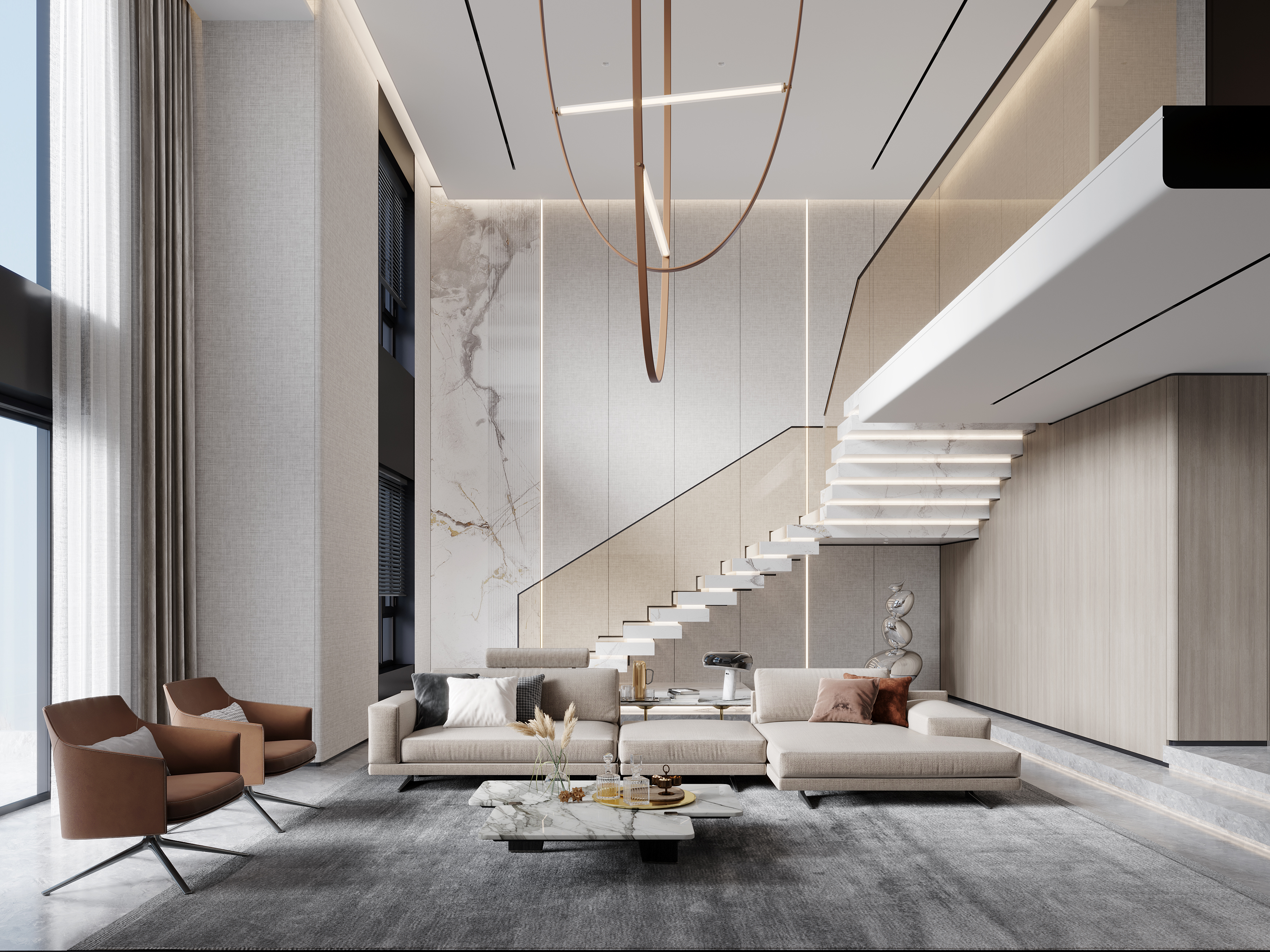 瀚海晴宇挑空别墅-2