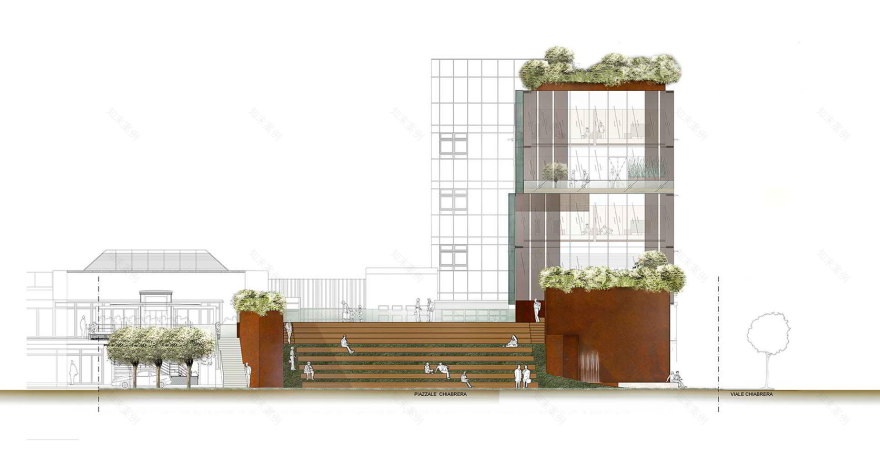 "多功能建筑群设计 | Beatrice Pierallini architects 的视觉震撼之作"-21