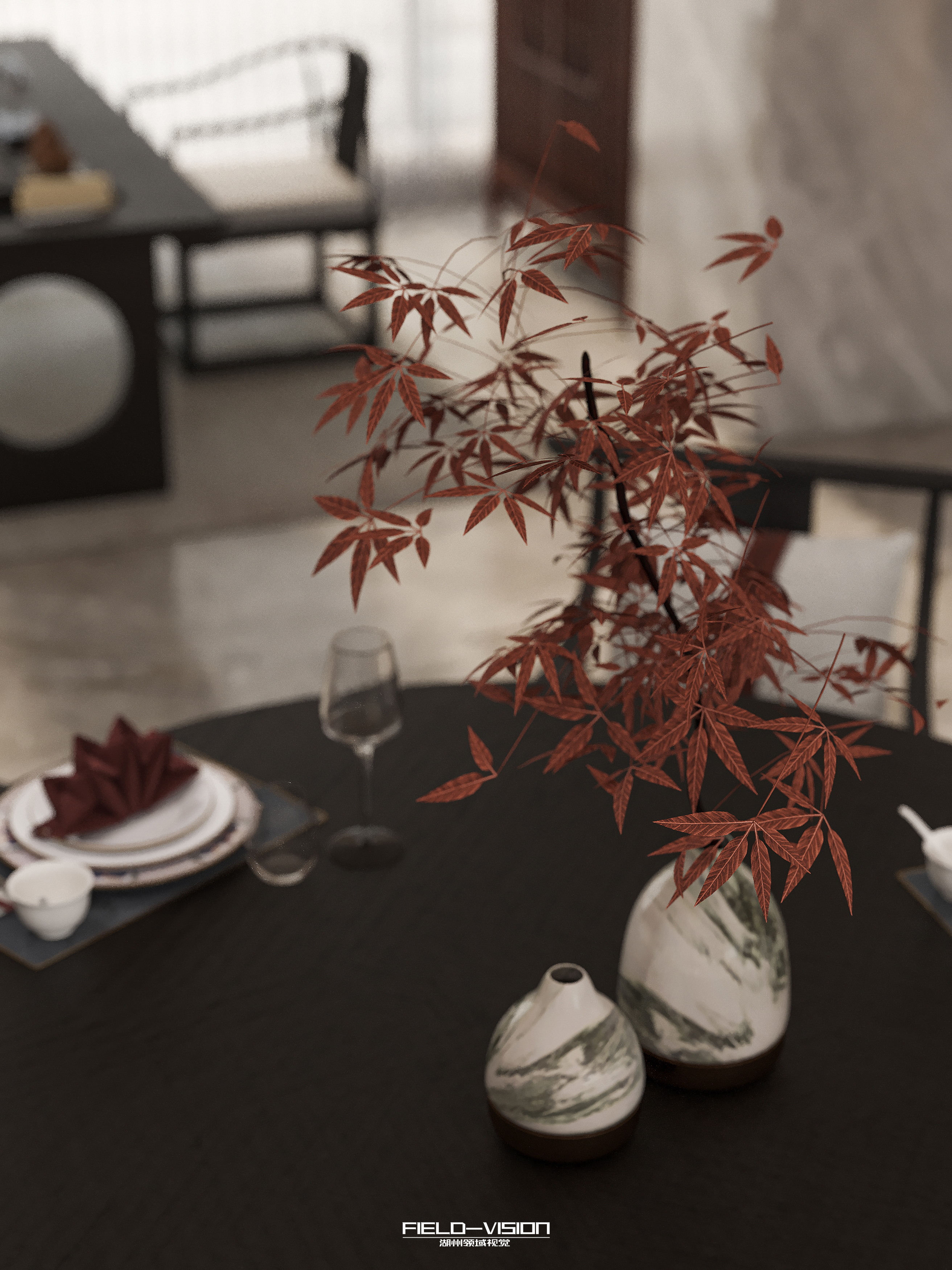 中式大平层室内设计-12