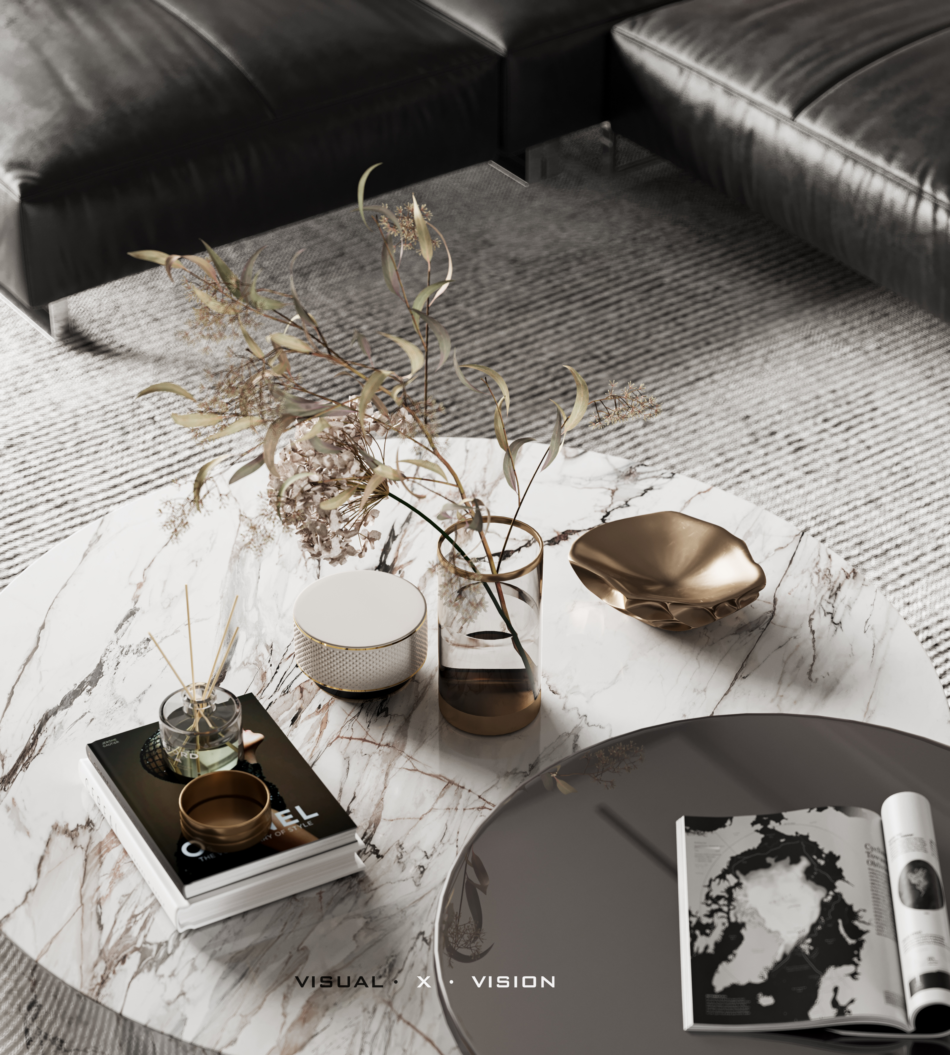 现代沉稳空间 | 3Dmax2018 打造 Corona4.0 与 Photoshop2019cc 应用实例-4