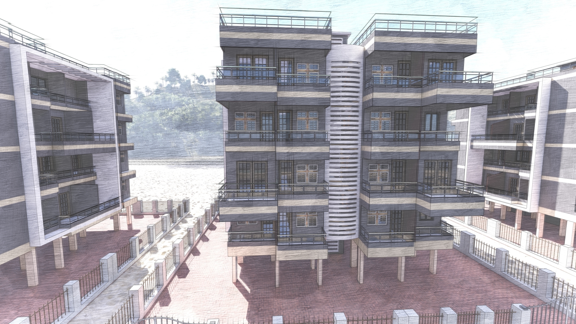 Revit Design House Exterior-11