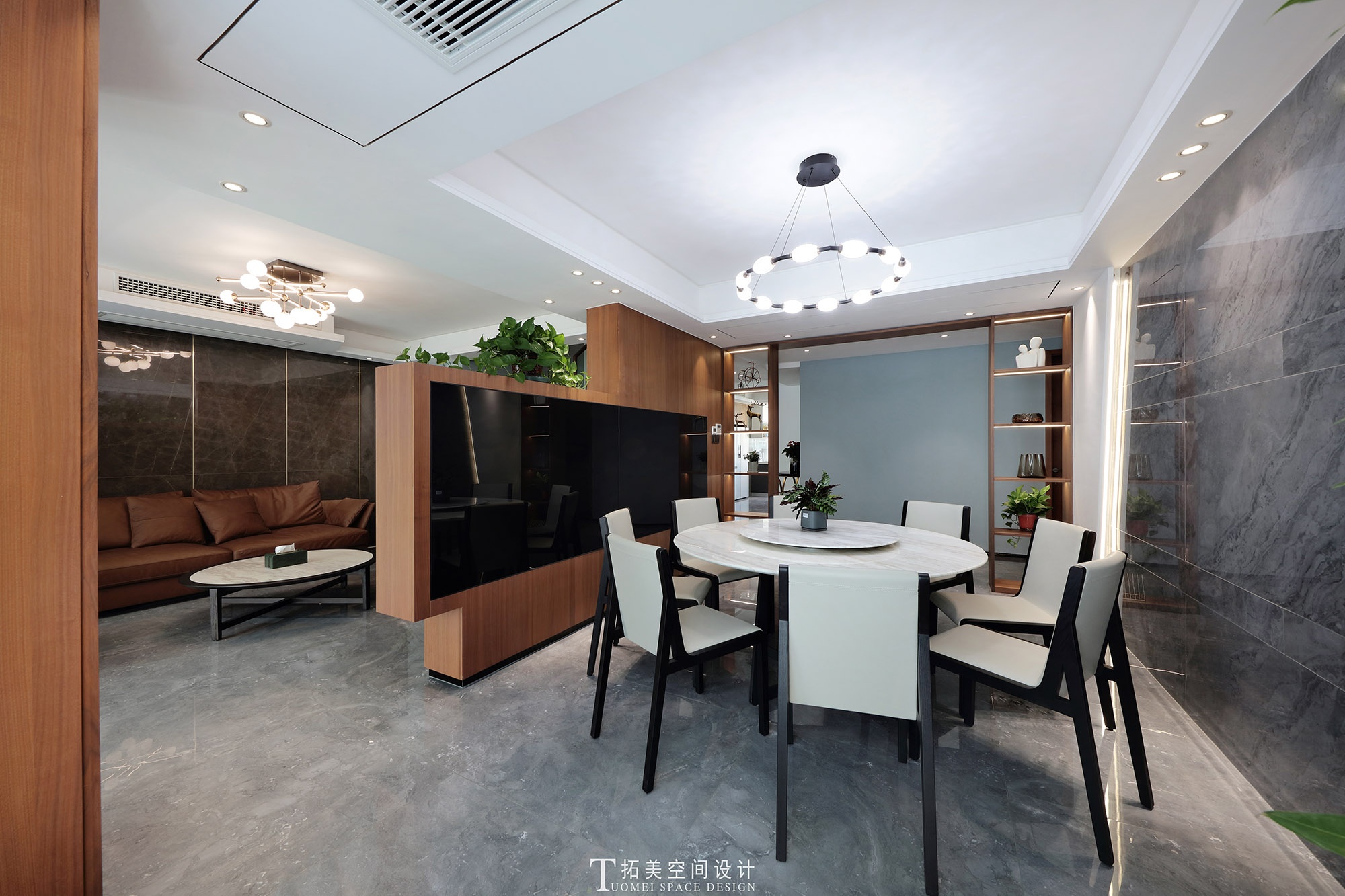 280㎡现代顶层复式丨中国丨拓美空间设计-12