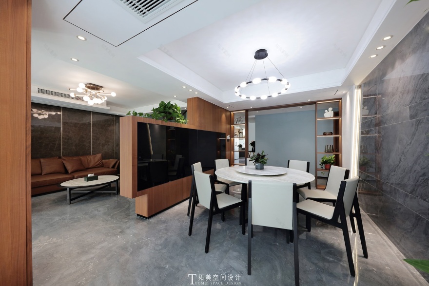 280㎡现代顶层复式丨中国丨拓美空间设计-12