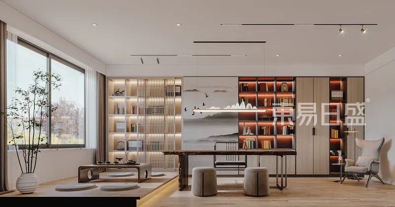 208㎡新中式混搭现代风，东方情怀的新式表达-29