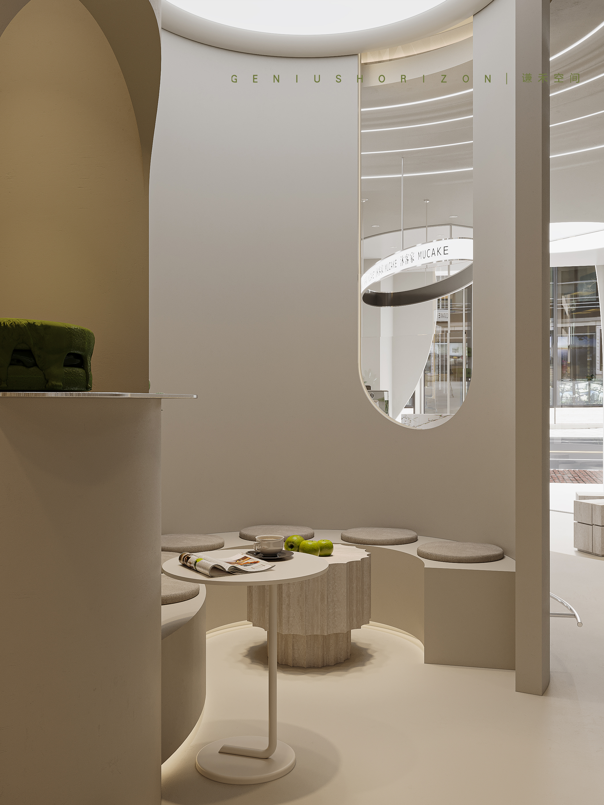 现代蛋糕店效果表现丨谦禾空间设计事务所-21